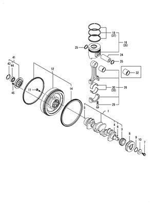 CRANKSHAFT & PISTON (4TNV98CT-NVT)