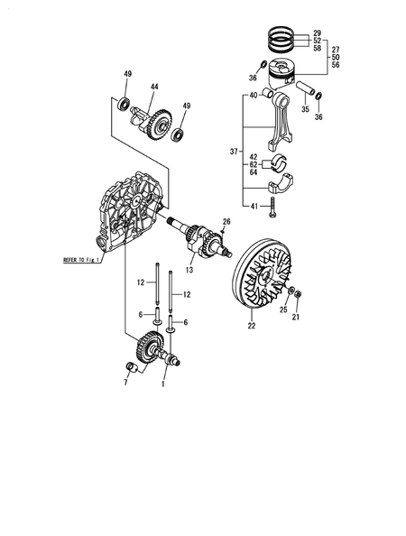 CRANKSHAFT, PISTON & CAMSHAFT (L70N6-PYT)