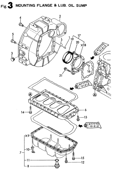 FLYWHEEL HOUSING&LUB.OIL SUMP (4TN84TE-RNS)