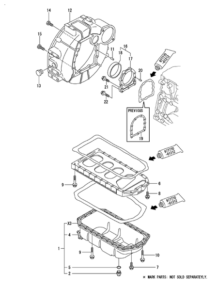 FLYWHEEL HOUSING & OIL SUMP (4TN82E-RK)