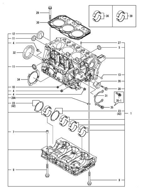 CYLINDER BLOCK (3TNM72-GGE)