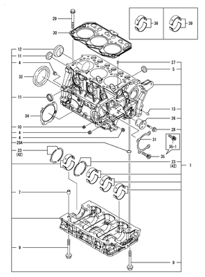 CYLINDER BLOCK (3TNM72-GGE) CYLINDER BLOCK (3TNM72-GGE)