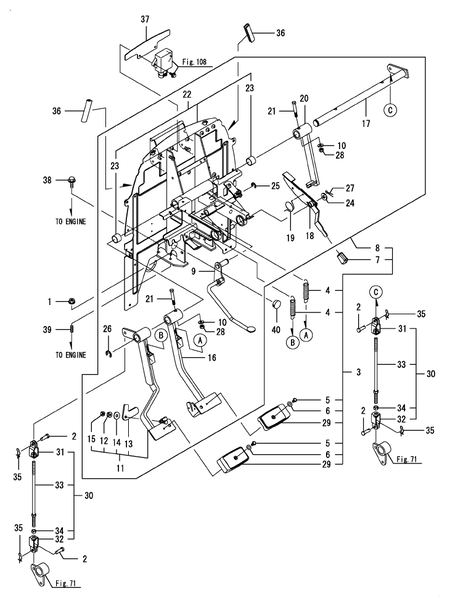 PEDAL (LX4100(YANMAR))