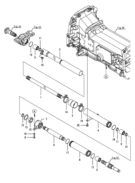 PROPELLER SHAFT (LX410(YANMAR))