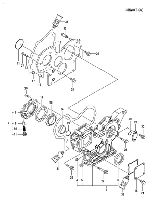 GEAR HOUSING (3TNV84T-KSA) GEAR HOUSING (3TNV84T-KSA)