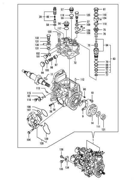 FUEL INJECTION PUMP (3TNV88-BNRG3H)