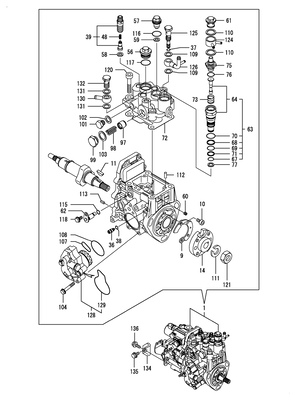 FUEL INJECTION PUMP (3TNV88-BNRG3H)