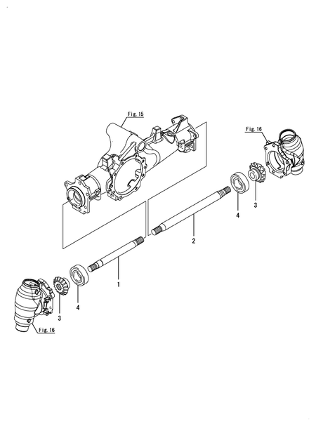 FRONT SHAFT(1) (EX3200(YANMAR))