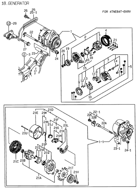 GENERATOR (4TNE84T-EKRV) GENERATOR (4TNE84T-EKRV)