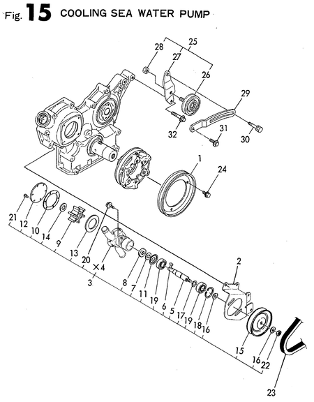 COOLING SEA WATER PUMP (4JH2LTE-K) COOLING SEA WATER PUMP (4JH2LTE-K)