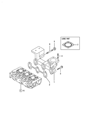 EXHAUST MANIFOLD (3TNV82A-DSA)