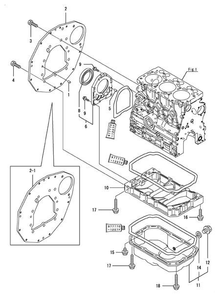 MOUNTING FLANGE & OIL SUMP (3TNV76-PUKN) MOUNTING FLANGE & OIL SUMP (3TNV76-PUKN)