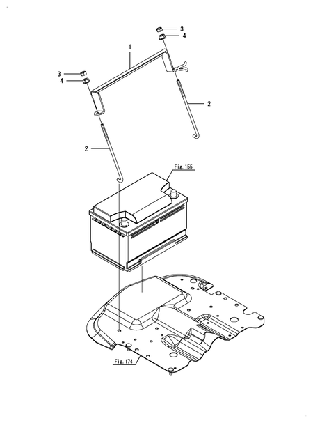 BATTERY CLAMP (YM347A-BR)