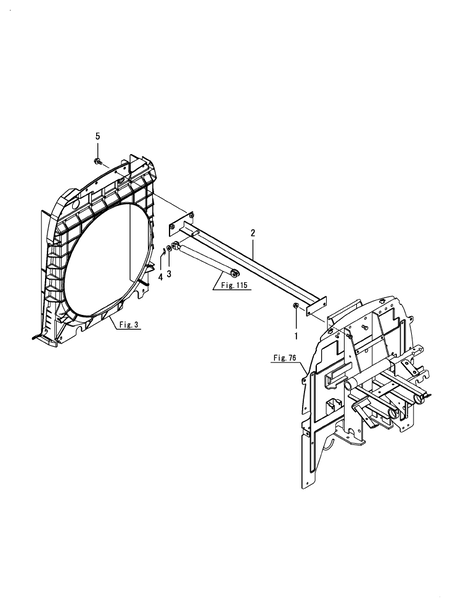 HOOD FRAME (LX410(YANMAR))