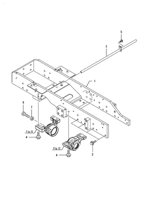 FRONT AXLE BRACKET (LX4100(YANMAR)) FRONT AXLE BRACKET (LX4100(YANMAR))