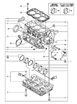 CYLINDER BLOCK (3TNM68-ASA) CYLINDER BLOCK (3TNM68-ASA)