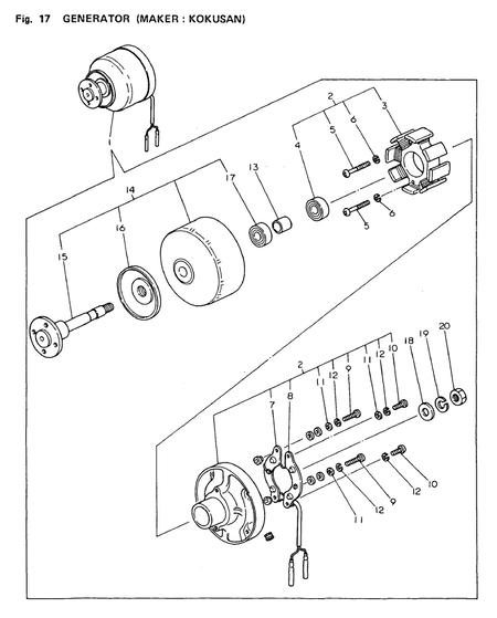 GENERATOR(MAKER:KOKUSAN) (2TR13A) GENERATOR(MAKER:KOKUSAN) (2TR13A)