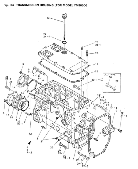 TRANSMISSION HOUSING (YM500D) TRANSMISSION HOUSING (YM500D)