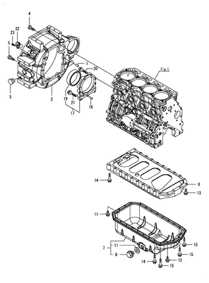 FLYWHEEL HOUSING & OIL SUMP (4TNV86CT-DWZ) FLYWHEEL HOUSING & OIL SUMP (4TNV86CT-DWZ)