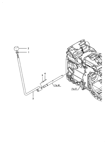 SUB LEVER (LX4100(YANMAR))