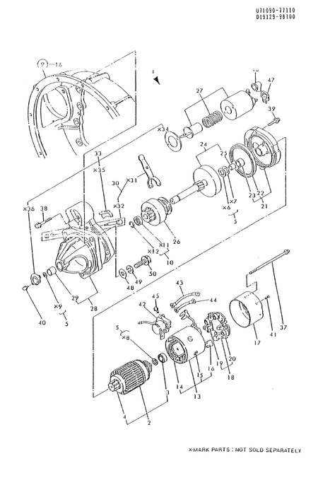 STARTING MOTOR (4TN100L-FA) STARTING MOTOR (4TN100L-FA)