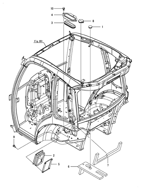 CABIN SEAL(3) (YT357AJ,Y(100001-) CABIN SEAL(3) (YT357AJ,Y(100001-)