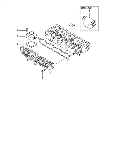 SUCTION MANIFOLD (4TNE94-DBC)