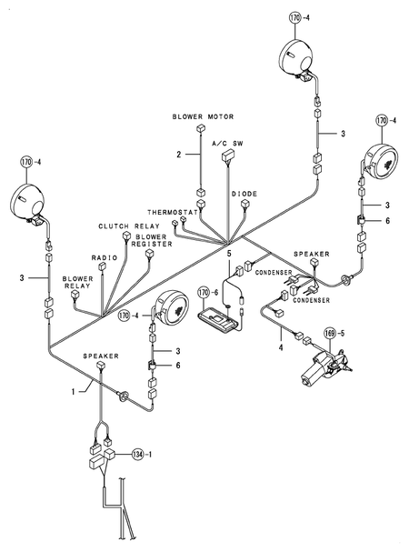 WIRE HARNESS(CABIN)(ADD.ITEM) (T80)