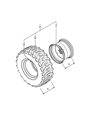 (59A)REAR WHEEL TIRE(R4) (SA324) (59A)REAR WHEEL TIRE(R4) (SA324)