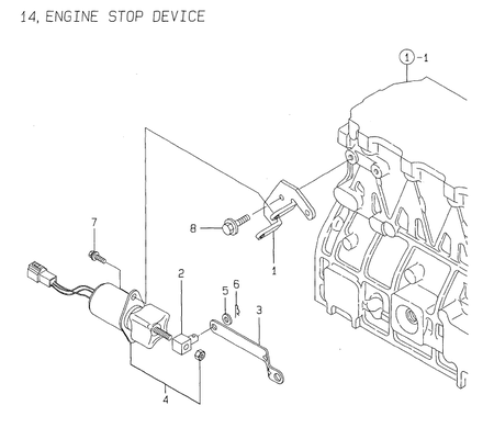 ENGINE STOP DEVICE (4TNE94-G1A)