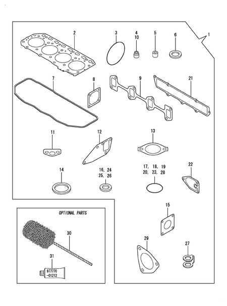 GASKET SET (4TNV84T-GKM)