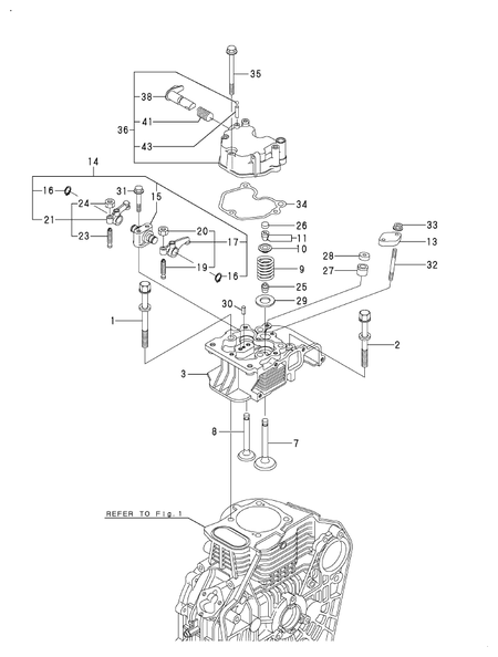 CYLINDER HEAD & BONNET (L100V6CA1T1AA)