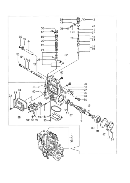FUEL INJECTION PUMP (3TNE78A-G2A)