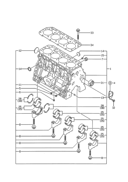CYLINDER BLOCK (4TNE84-EG1A) CYLINDER BLOCK (4TNE84-EG1A)