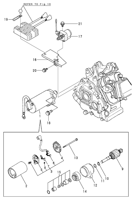 STARTING MOTOR (YEU2400)