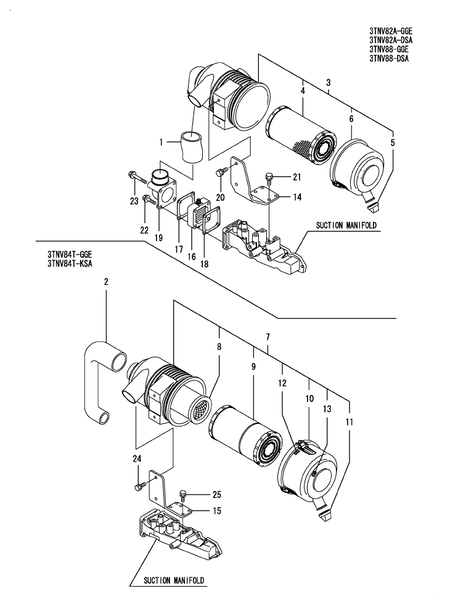 AIR CLEANER (3TNV82A-DSA)