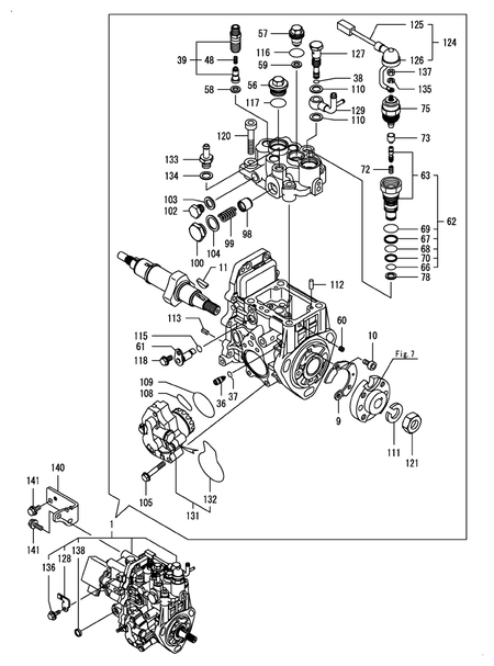 FUEL INJECTION PUMP (3TNV88F-EPTB3)