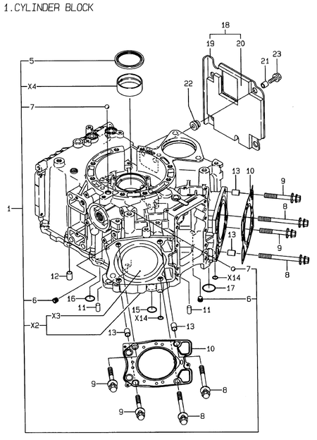 CYLINDER BLOCK (2V78-CA)