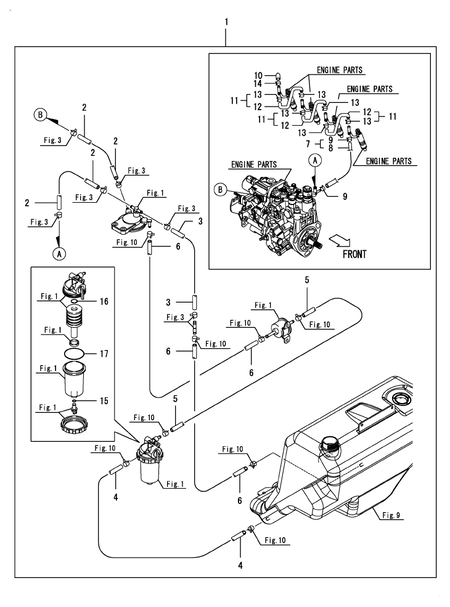 FUEL LINE(FAME (LX4100(YANMAR))
