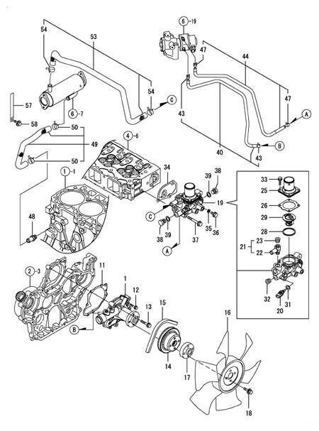 COOLING WATER SYSTEM (4TNV98T-ZGGE)