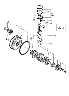 CRANKSHAFT & PISTON (TNV)