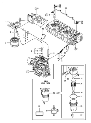 FUEL PIPING (4TNV98-ZNSA2D) FUEL PIPING (4TNV98-ZNSA2D)