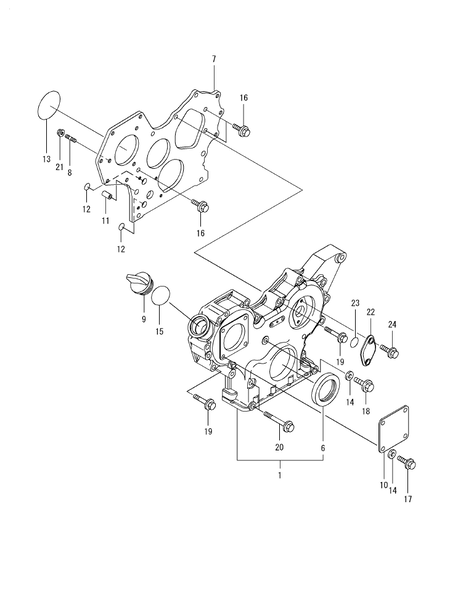 GEAR HOUSING (3TNV88F-ESSY) GEAR HOUSING (3TNV88F-ESSY)