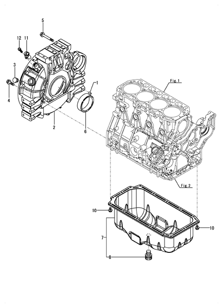 FLYWHEEL HOUSING & OIL SUMP (4TNV98C-PHYBH)