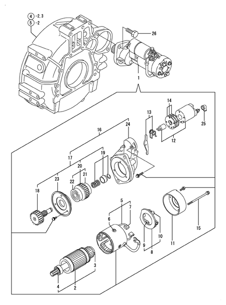 STARTER MOTOR (4TNV98T-NSA)