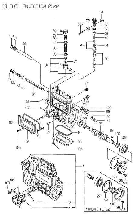 FUEL INJECTION PUMP (4TN84TE-G2)