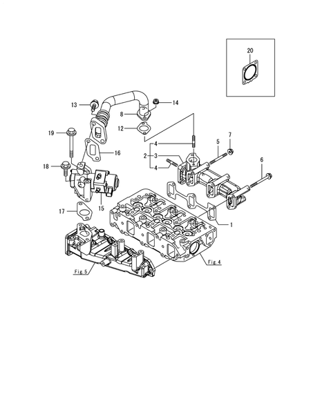 EXHAUST MANIFOLD (3TNV88F-ESHYB)