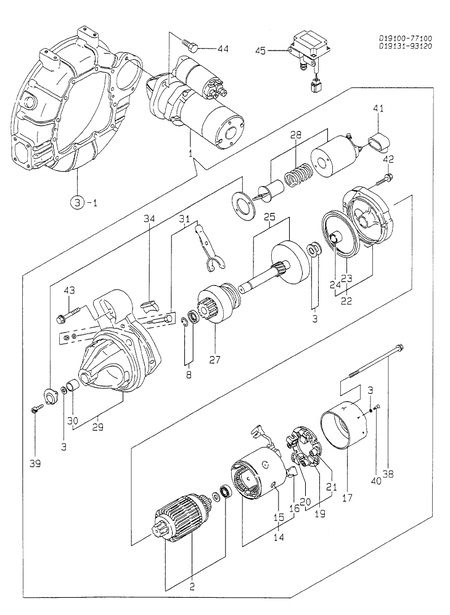 STARTING MOTOR (4TN100TL-MCC)