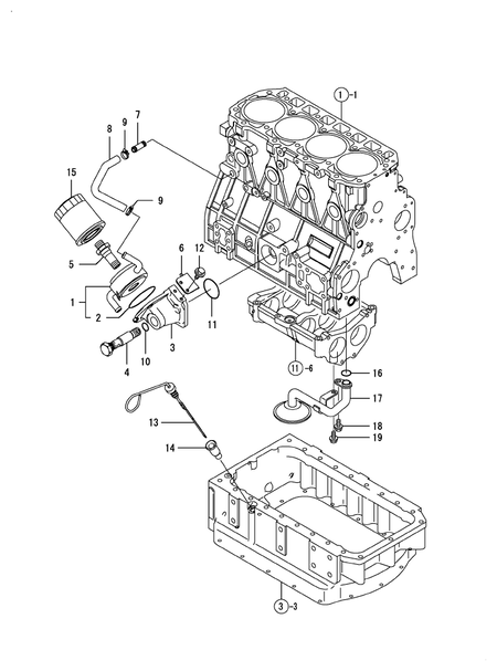 LUB. OIL SYSTEM (4TNV98T-ZMRFQ)