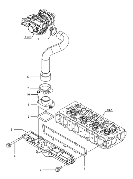 SUCTION MANIFOLD (4TNV84T-BMRG1)
